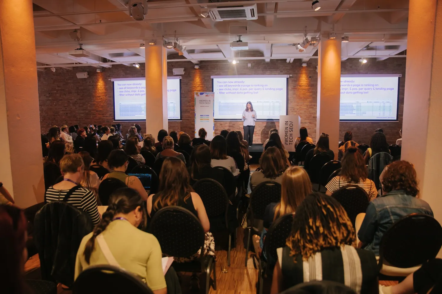 A full room listening to Katarina Dahlin's talk at WTS Fest Berlin 2025